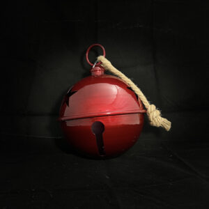 Cascabel rojo metálico (24cm x 34cm) - Image 2