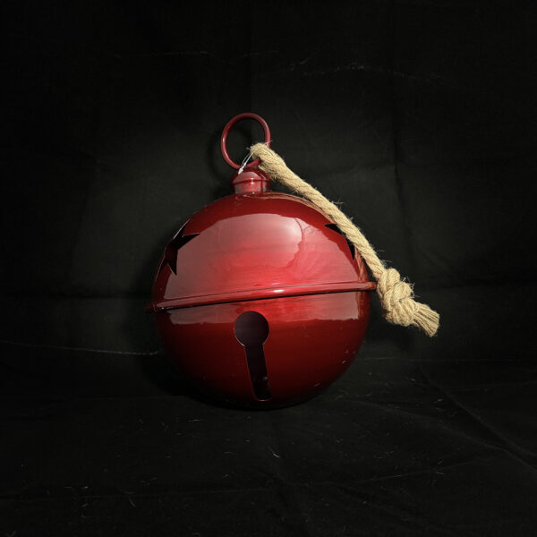 Cascabel rojo metálico (24cm x 34cm) - Image 2